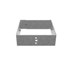 Milbank 44GC Wireway Connector Non UL Listed 4x4 Wireway Hinge and Screw Cover ANSI 61 Gray Steel