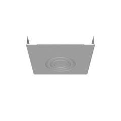 Milbank 44GEU Wireway Universal End Type 1 4x4 Screw Cover ANSI 61 Gray Steel Knockouts