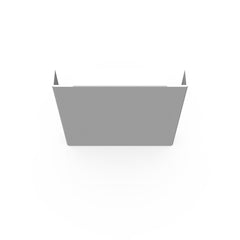 Milbank 44GE-NK Wireway End Type 1 4x4 Screw Cover ANSI 61 Gray Steel No Knockouts