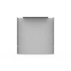 Milbank 44GE-NK Wireway End Type 1 4x4 Screw Cover ANSI 61 Gray Steel No Knockouts