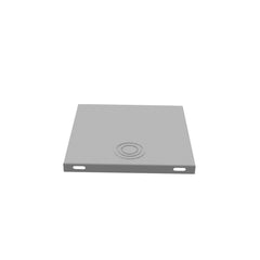 Milbank 88GEU Wireway Universal End 8 Inch x 8 Inch Steel ANSI 61 Gray Powder Coated
