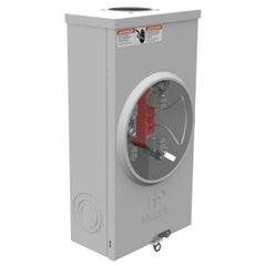 Milbank U7021-RL-KK-BL Meter Socket Ringless 200A 600V 1-Phase 4-Jaw OH Small Hub Opening Horn Bypass Surface-Mount NEMA 3R