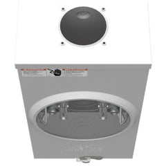 Milbank U7021-RL-KK-BL Meter Socket Ringless 200A 600V 1-Phase 4-Jaw OH Small Hub Opening Horn Bypass Surface-Mount NEMA 3R