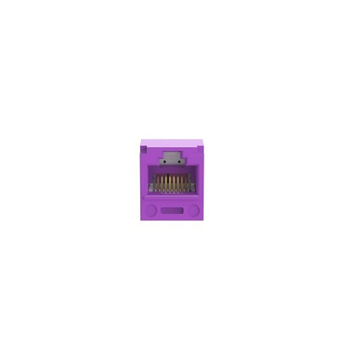 Panduit CJ688TPVL Mini-Com UTP RJ45 CAT6 TP-Style Jack Module, Violet