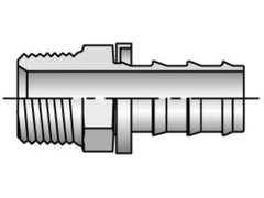 Parker 30182-8-10 82 Series 30182 Push-Lok Barbed Male NPTF Pipe - Rigid - Straight