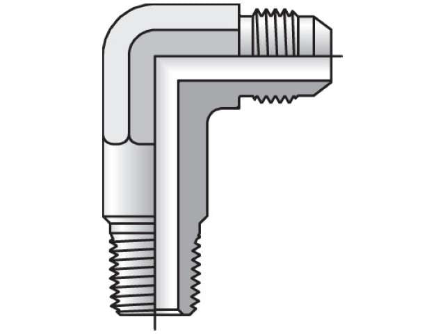 Parker 4CCTX-S Triple-Lok 37° 90° Elbow CCTX