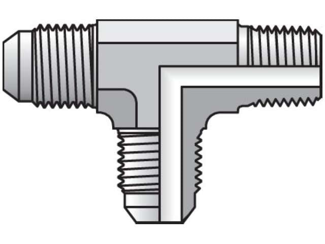 Parker 6RTX-B Triple-Lok 37 Degree Tee RTX