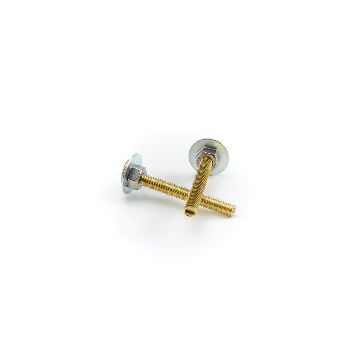 PASCO 100 Closet Bolt Set 1/4 in x 2-1/4 in L Thread Brass