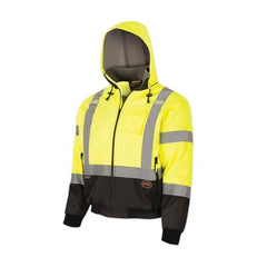 Pioneer V1130560U-2XL 5208AU Series Waterproof Insulated Bomber Jacket Hi-Vis Yellow