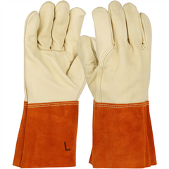 PIP 6000/M Red Gauntlet Cuff Medium Regular Welding Gloves