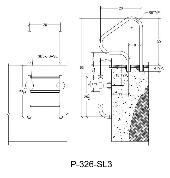 SAFTRON P-326-SL3-W LADDERS