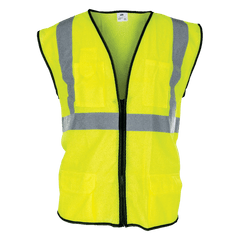 SAS 690-2211 High-Vis Class 2 Surveyor’s Vest, 2X-Large, Yellow