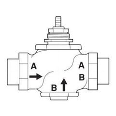 Schneider Electric VB-7224-0-4-02 Globe Valve 2 Way 1/2 in 1.3 Cv