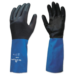 Showa CHMXL-10 | Chemical Resistant Glove, X-Large, Blue/Black