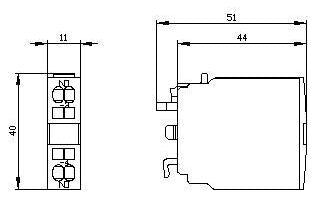 SIEMENS 3RH1921-2CA10 AUXILIARY SWITCHES
