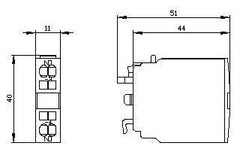 SIEMENS 3RH1921-2CA10 AUXILIARY SWITCHES