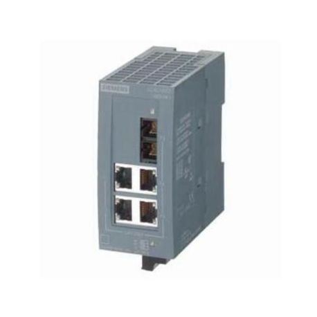 Siemens 6GK50080BA101AB2 SCALANCE XB008 Unmanaged Industrial Ethernet Switch, Multi-Mode FOC/Twisted Pair Port, Parallel Redundancy Protocol