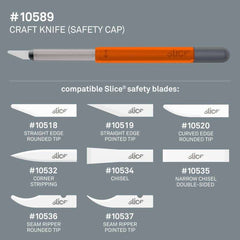 SLICE 10589 Craft Knife (Safety Cap)