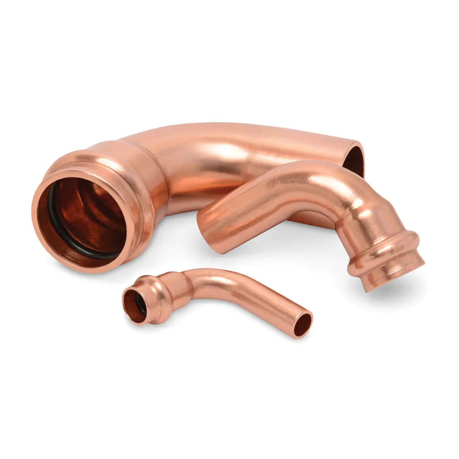 Sporlan 871302 Copper 45 Degree Elbow, 3/8 Street ZoomLock MAX