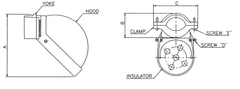 Steel Electric Products 434 4 Inch Aluminum Clamp-On Rigid/EMT Conduit Service Entrance Cap