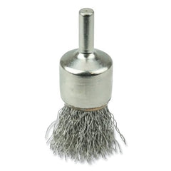 Weiler 10377 End Brush - Stainless Steel - 3/4 in Dia - 22000 RPM