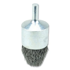 Weiler 10309 End Brush Steel Crimped Type 1 in Diameter