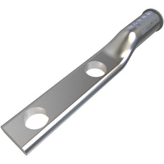 ILSCO ALND-6-14-1 Surecrimp Aluminum Compression Lug, Conductor Size 6, 2 Holes, 1/4IN Bolt Size, 1IN Hole Spacing