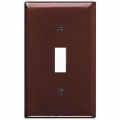 Legrand-Pass & Seymour TP1 Wall Plate 1 Gang Toggle Switch, Brown