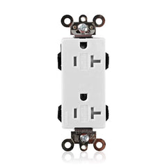 LEVITON MT163-W Lev-Lok Straight Blade Receptacle 20 Amp 125 Volt NEMA 5-20R