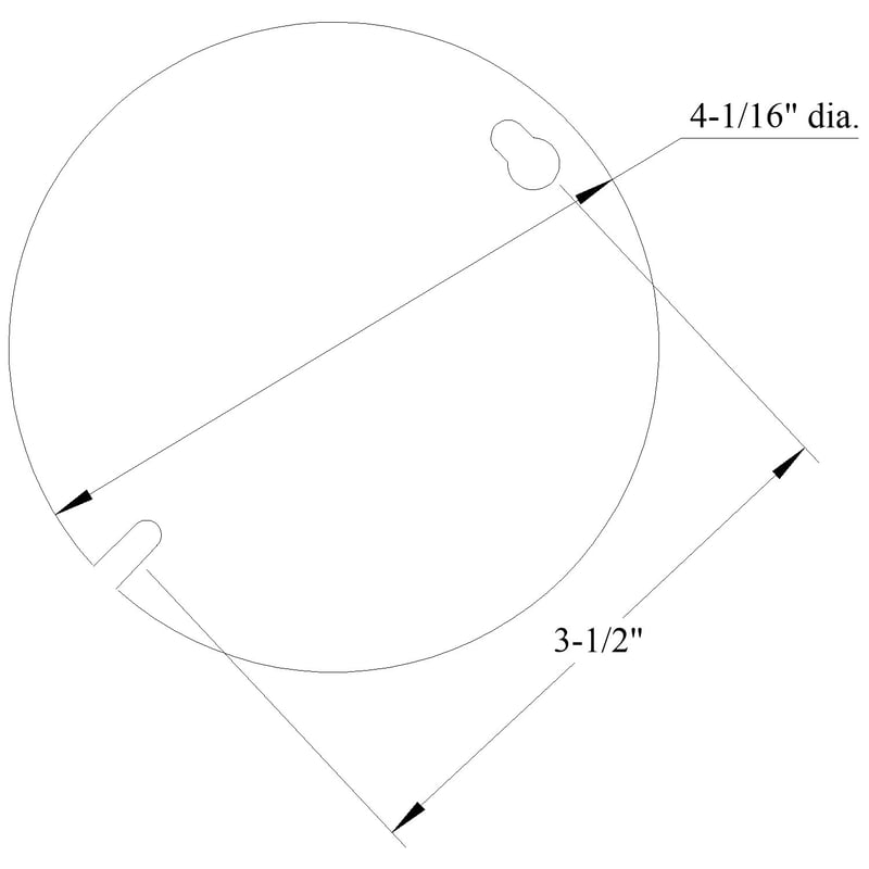 Mulberry 11106 4IN Round Cover, Single Receptacle