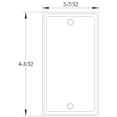 Mulberry 11101 4IN Round Cover, Blank