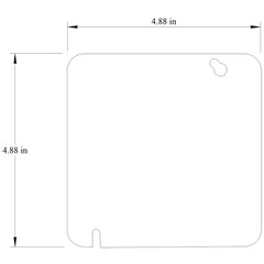 Mulberry 11303 4 11/16IN Square Cover, 1/2IN Knockout