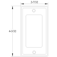 Mulberry 10013 1 Gang Handy/Electrical Box Cover, GFI