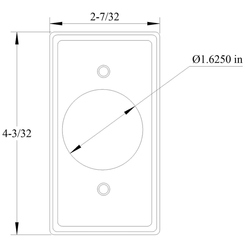 Mulberry 10009 1 Gang Handy/Electrical Box Cover, Single Receptacle