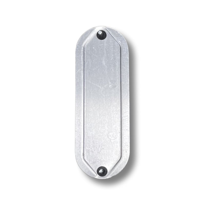 Mulberry 11703 2IN Blank Conduit Body Cover, Galvanized Steel