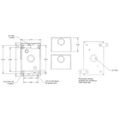 Mulberry 30221 Weatherproof Box 1 Gang (5) 1/2IN Outlets