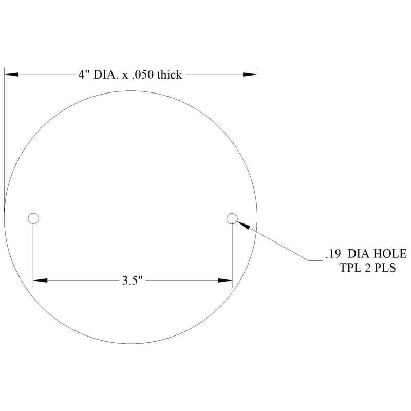 Mulberry 30381 4IN Round Blank Weatherproof Cover With Gasket Gray