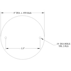 Mulberry 30381 4IN Round Blank Weatherproof Cover With Gasket Gray