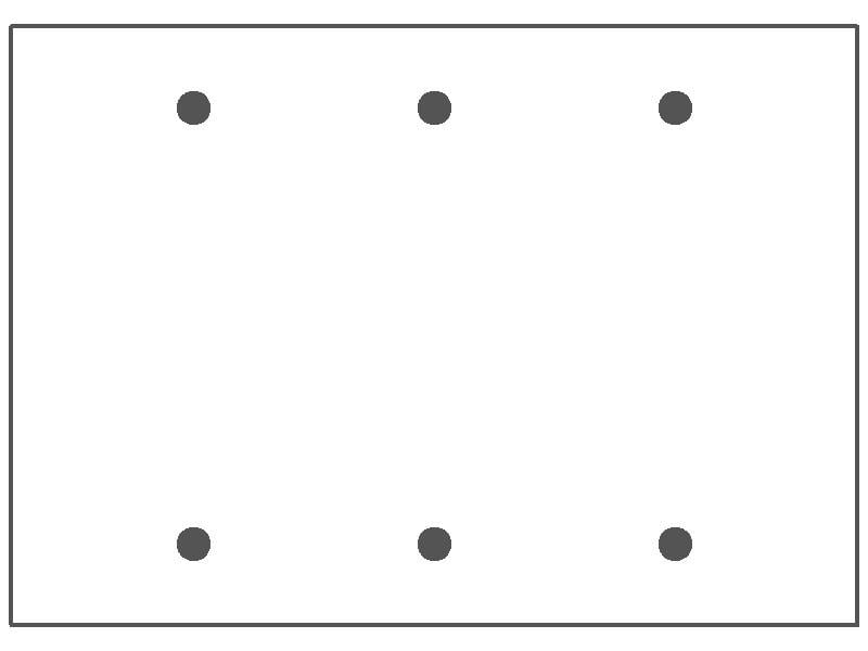 Mulberry 97153 3 Gang Blank Wall Plate Standard Size Stainless Steel