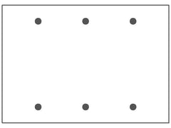 Mulberry 97153 3 Gang Blank Wall Plate Standard Size Stainless Steel