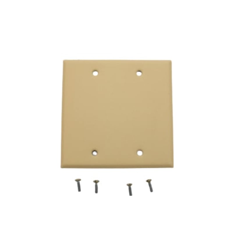 Mulberry 99152 2 Gang Blank Wall Plate Standard Size Stainless Steel