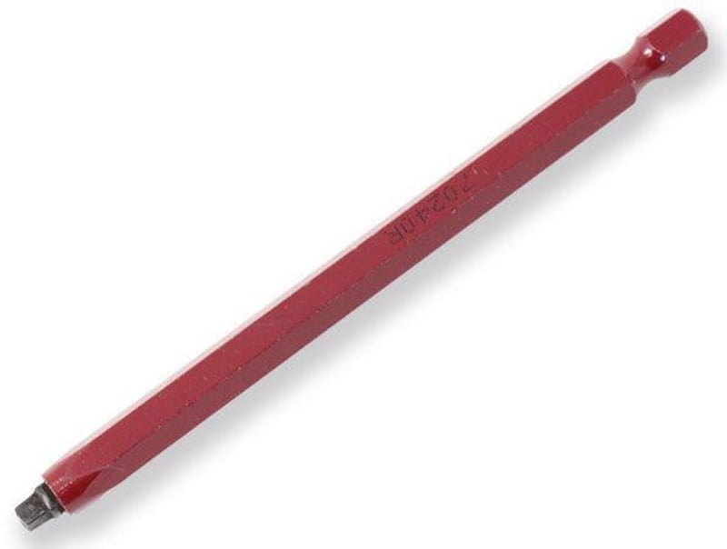 Rack-A-Tiers 70260RP1 #2 Red Square Bit, 6IN