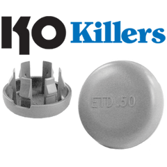 Rack-A-Tiers KOK50 KO Killer, Plastic Snap-In Knockout Fillers, 50/Pack