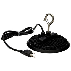 Satco 65/965 LED UFO Highbay Shop Light With Plug, 8IN Diameter, Black