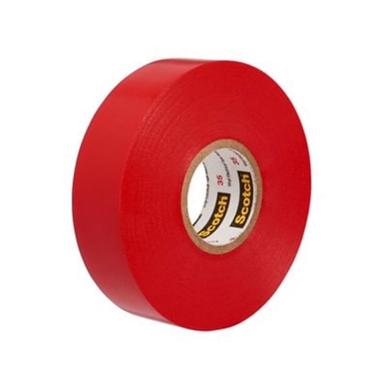 3M 35-1/2X20FT-RD Scotch Vinyl Color Coding Electrical Tape 35 1/2IN x 20FT Red