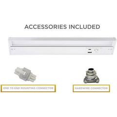 AFX ELNU32WH ELENA 32 LED Undercabinet Light with Charging Ports and Pivoting Light Bar - White