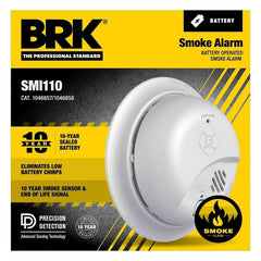 BRK 1046858 SMI110 10-YR Sealed Battery Ionization Smoke Alarm