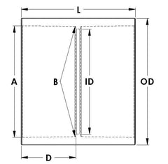 CANTEX 6141634 6IN Coupling, PVC