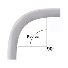 Cantex 5133877 6IN x 36IN Radius PVC Elbow 90 Degrees Sweep