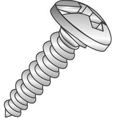 CULLY 18809J 8 x 1/2IN Sheet Metal Screws, Pan Head, Combo Phillips/Slotted, Zinc